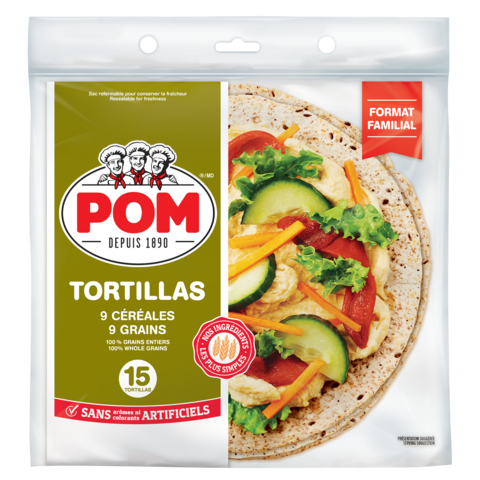 POM® 9 Grains Large Tortillas | POM