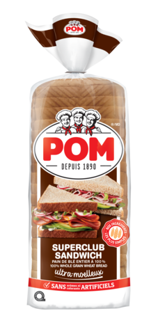 POM® Superclub Sandwich 100% Whole Grain Wheat Bread
