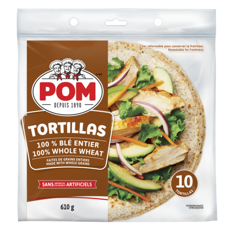 POM® 100% Whole Wheat Large Tortillas