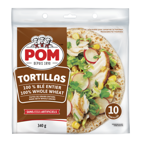 POM® 100% Whole Wheat Medium Tortillas