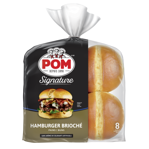 POM Signature Gold Hamburger Buns