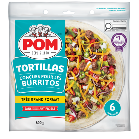 POM® XL Burrito Tortillas