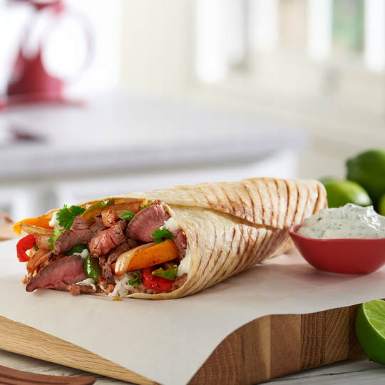 Loaded Steak Fajita Burrito